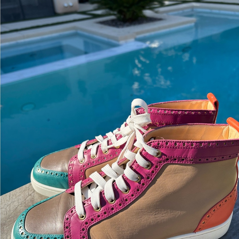 Colorful High-Top Sneakers - Picture 3 of 5